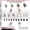 Service Caster 4 Inch 316SS High Temp Glass Filled Nylon 1-1/8 Inch Stem Caster Set Brake SCC SCC-SS316EX20S414-GFNSHT-TLB-118-4 - alternate 4